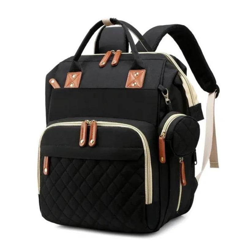 foldable baby changing bag - Black