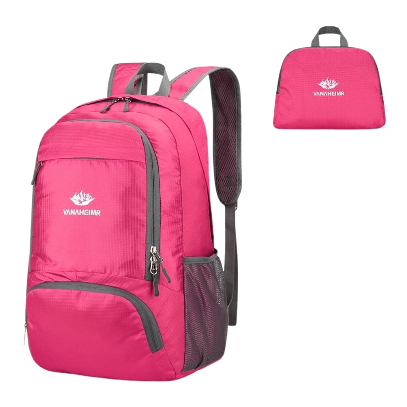 black waterproof backpack - Pink