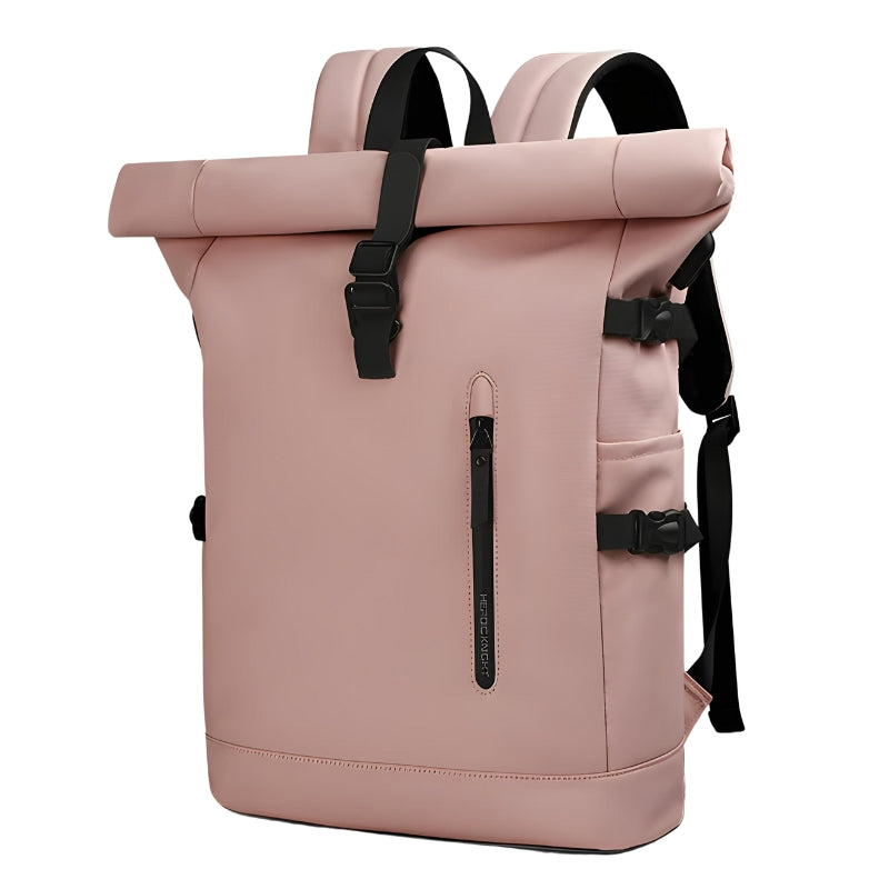 Water-Resistant Roll Top Backpack