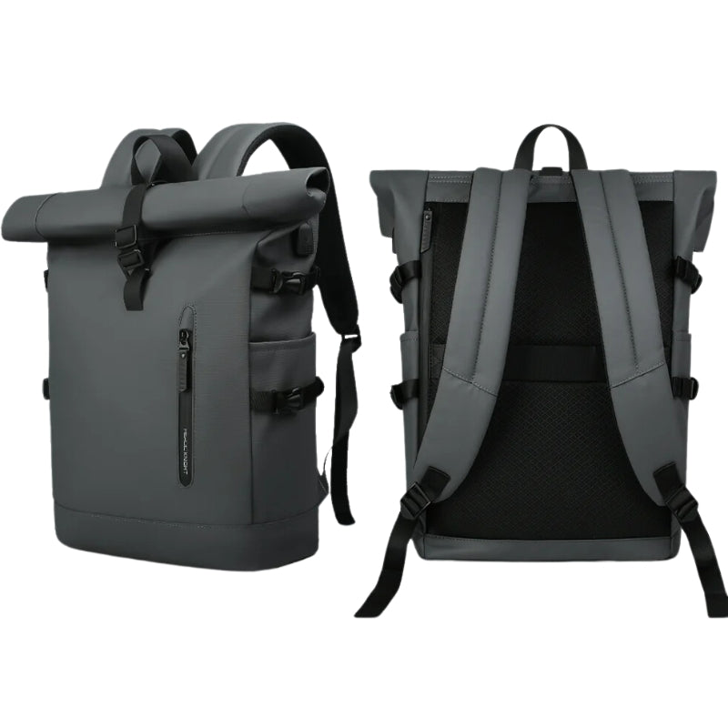 Water-Resistant Roll Top Backpack