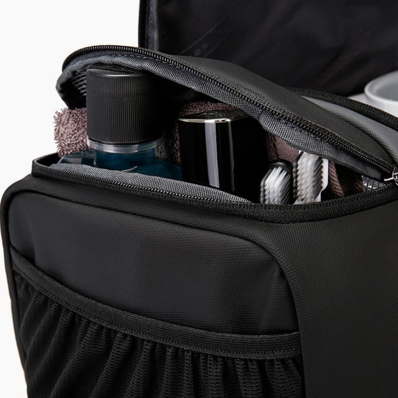 men's sports travel bag open compartment - Grey - Gray - Black