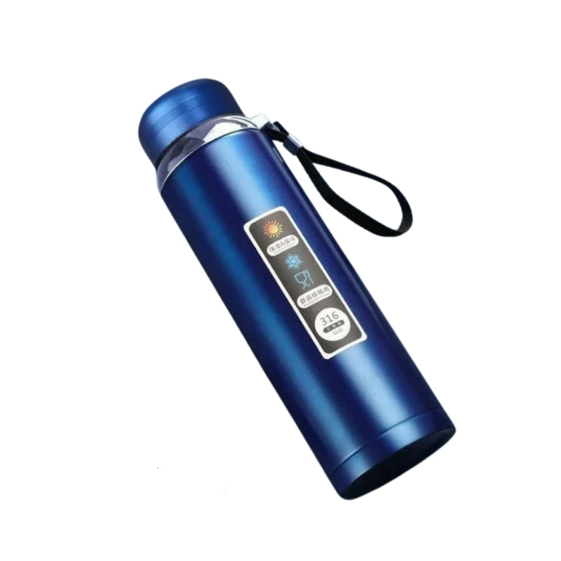 thermos with temperature - Blue
