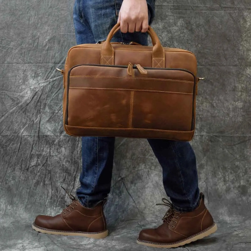 Men's Leather Laptop Bag