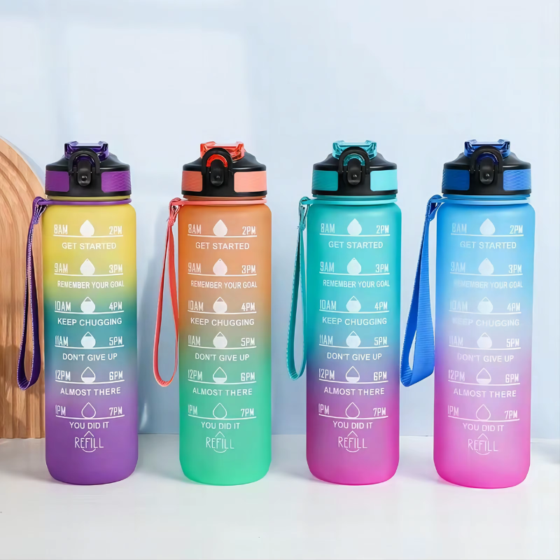 Water Bottle with Straw