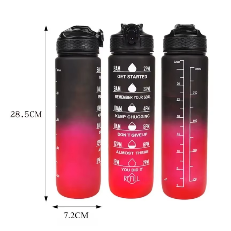 Water Bottle with Straw