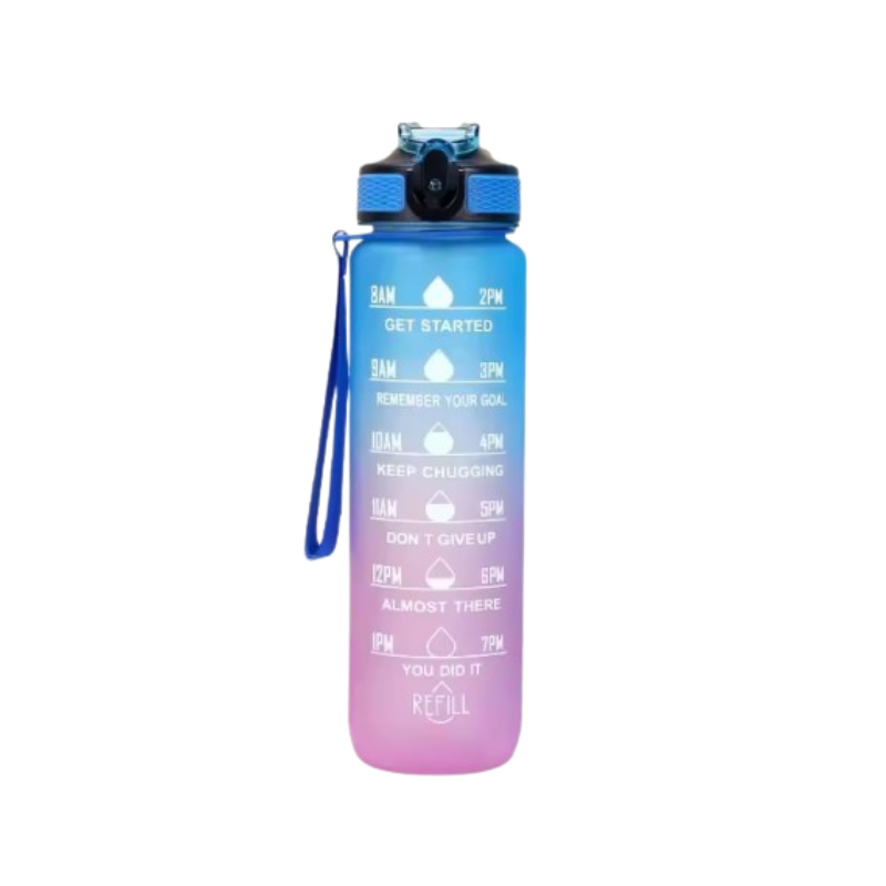 Water Bottle with Straw