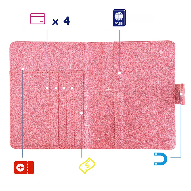 Glitter Passport Cover