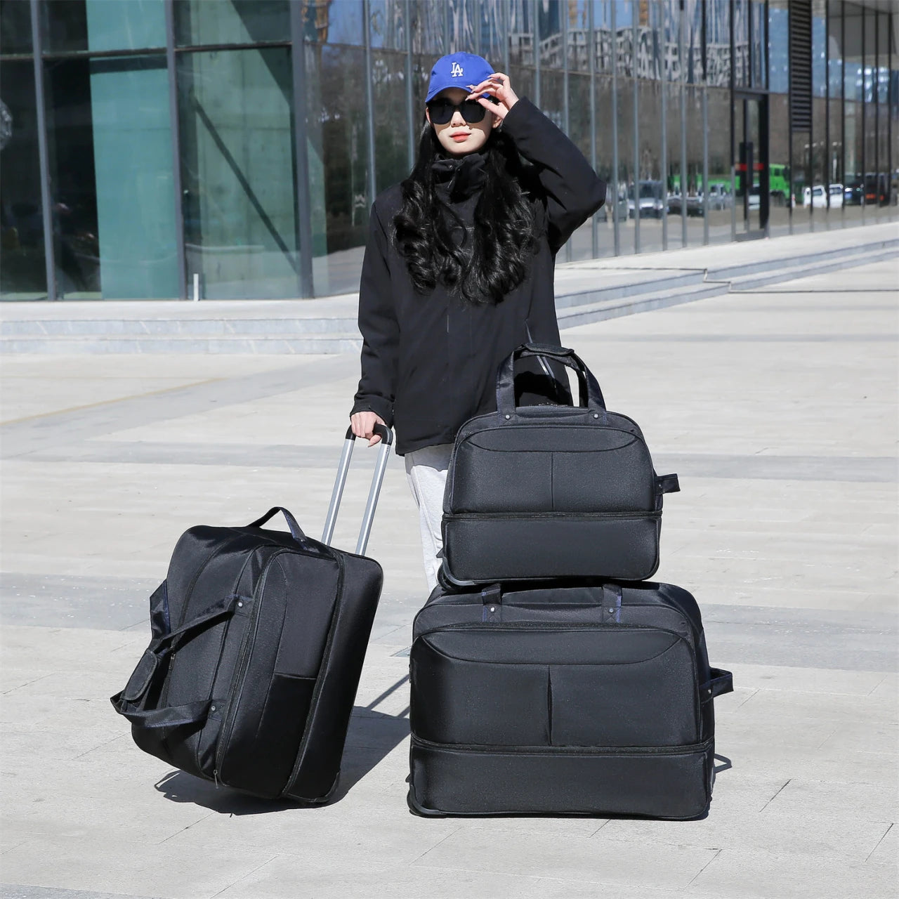 Unisex Rolling Travel Bag