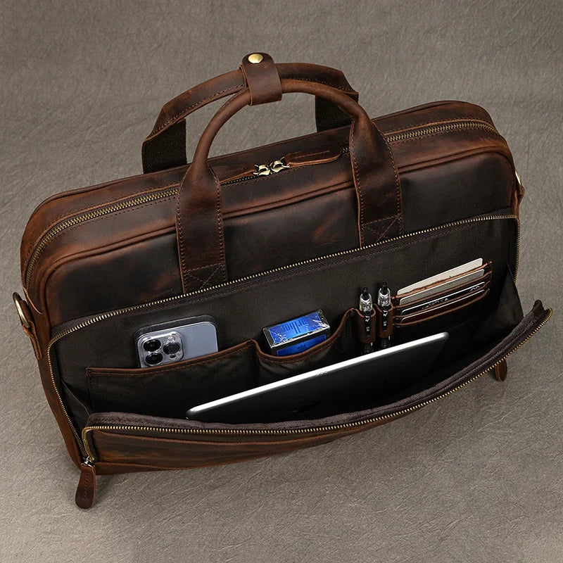Men's Leather Laptop Bag