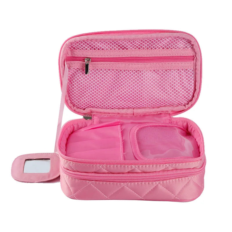 cosmetics wash bag - Black - Pink - Fuchsia