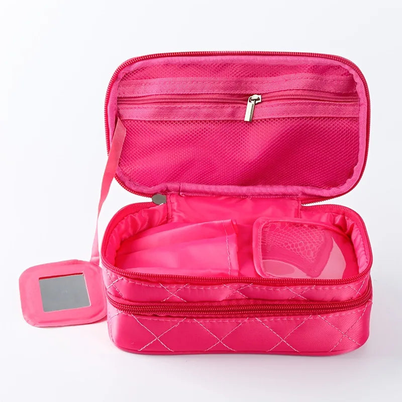 cosmetics wash bag - Black - Pink - Fuchsia