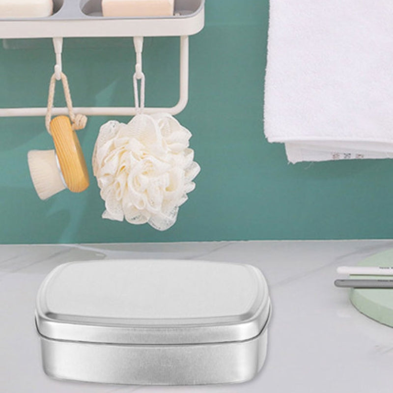 soap dish steel - Silver (Set of 2)