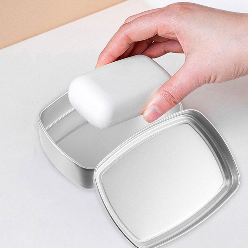 metal soap box - Silver (Set of 2)