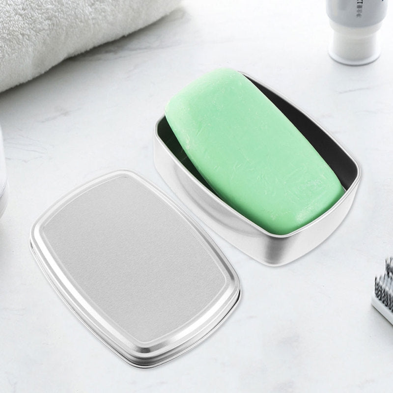 metal soap box - Silver (Set of 2)