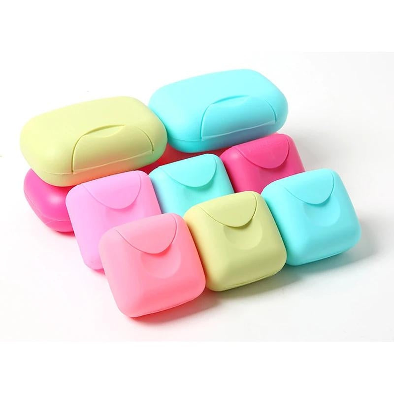 small travel soap box - Pink - Blue - Fuchsia Pink - Green - White