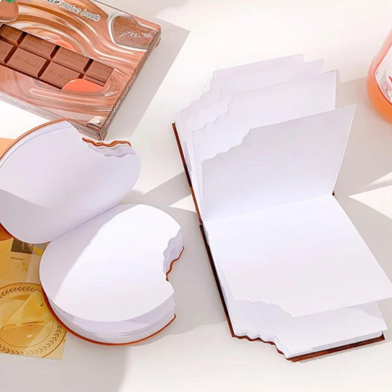 quality travel notebook - Round Biscuit Shape - Chocolate Bar Shape