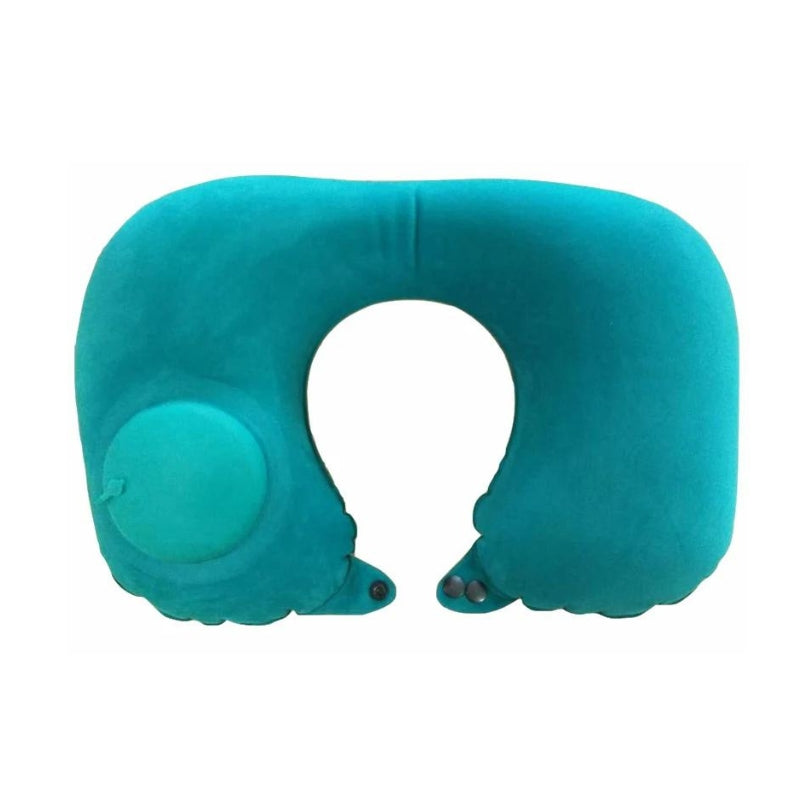 inflatable neck travel pillow - Blue