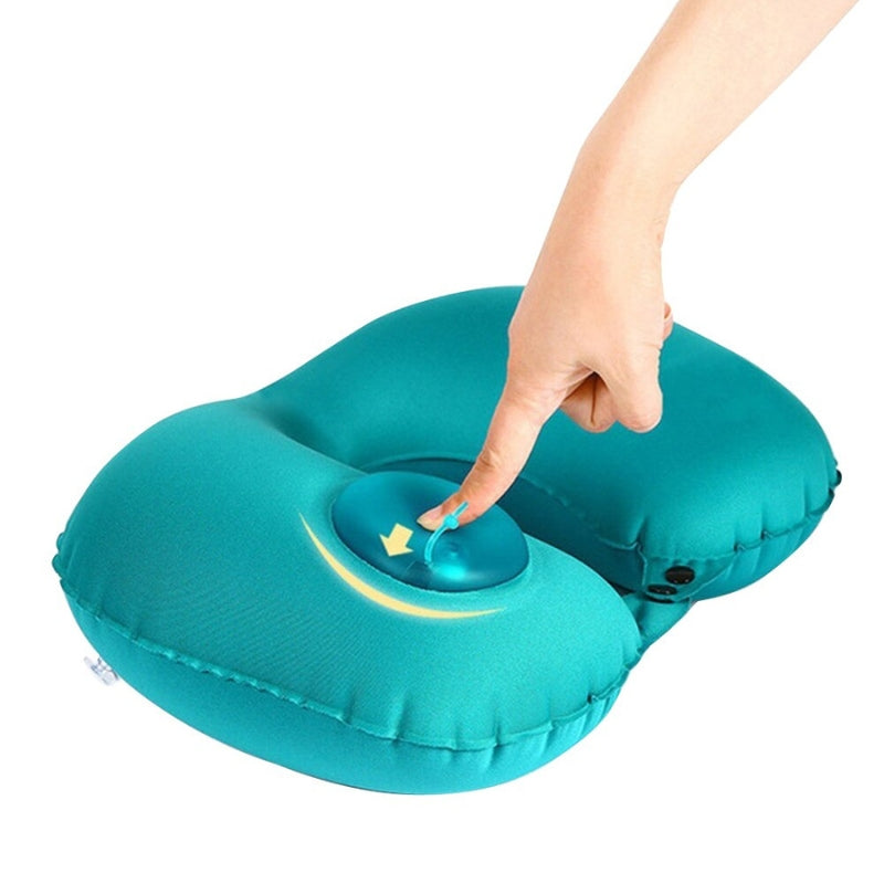 inflatable neck cushion for travel - Blue - Navy Blue - Grey - Gray - Pink