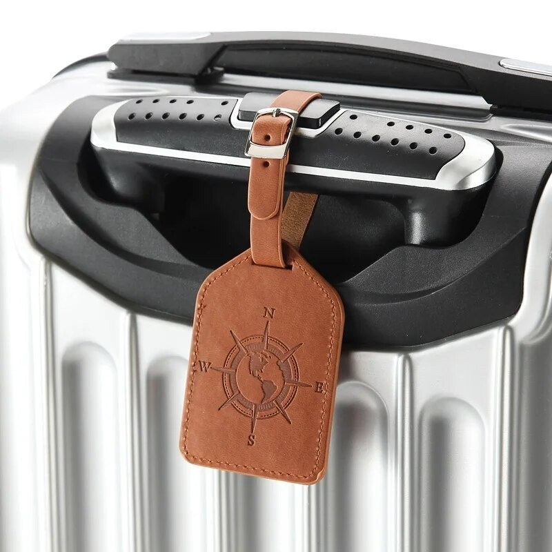 etiquette valise cuir