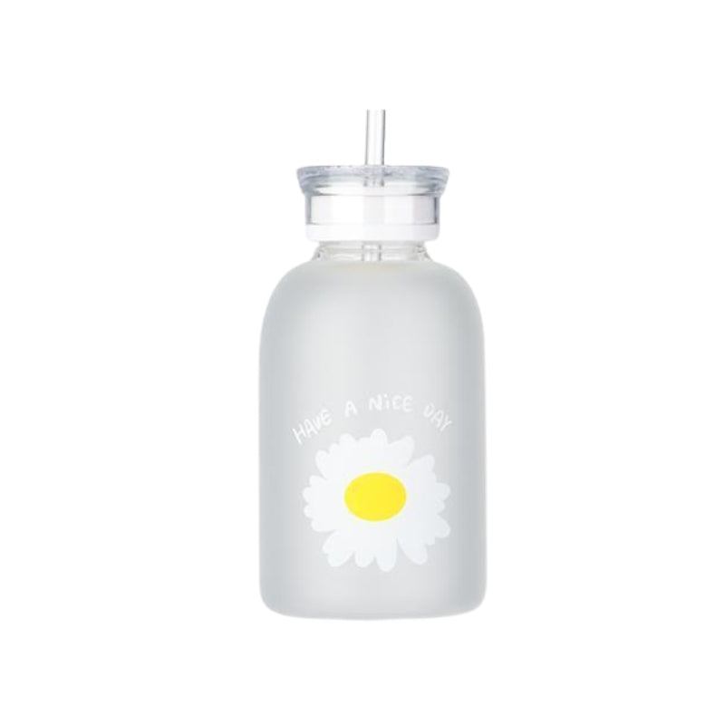 bouteille avec paille pour fille