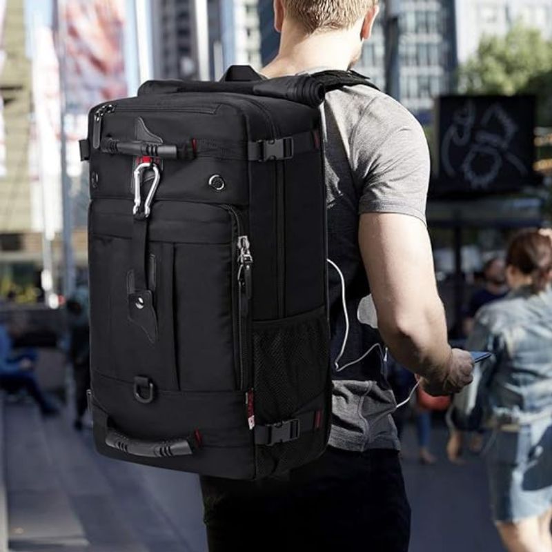 large black travel backpack - Black - Blue - Camouflage 1 - Camouflage 2 - Green