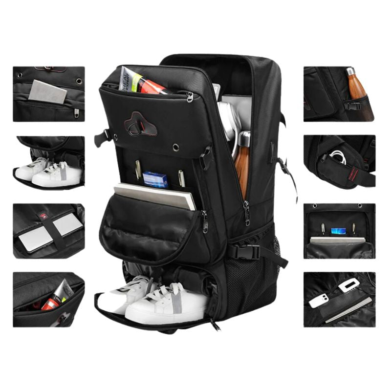 large capacity travel backpack - Black - Blue - Camouflage 1 - Camouflage 2 - Green