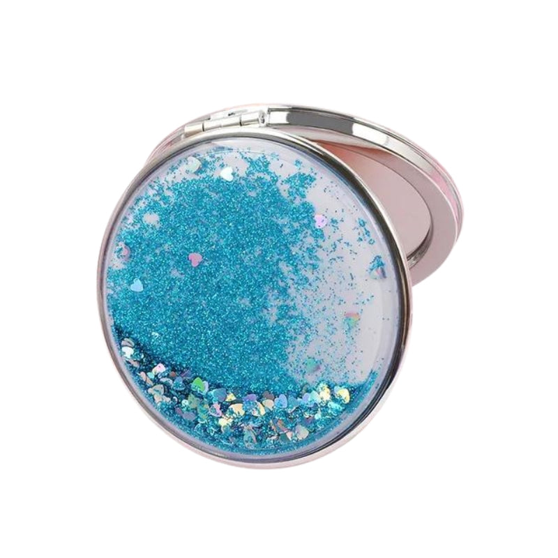 miroir de poche paillettes