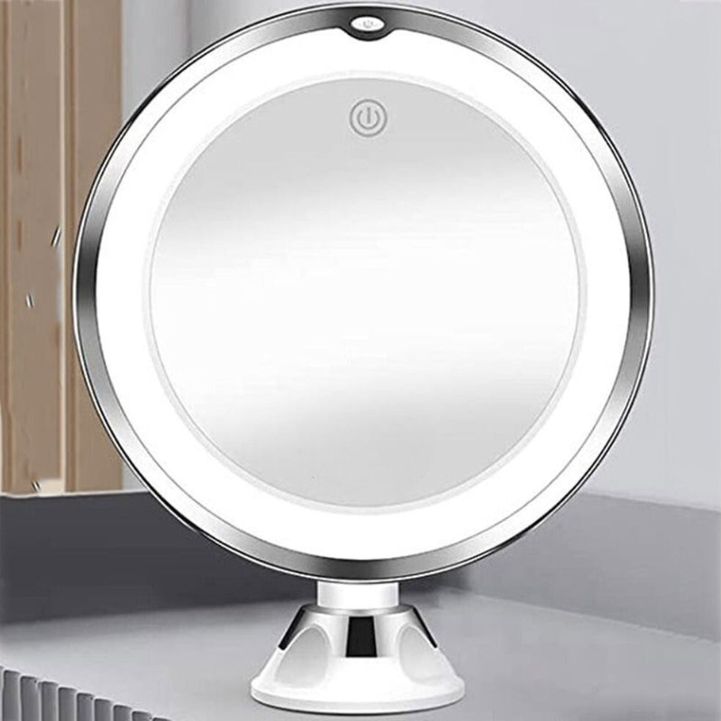 miroir grossissant lumineux a ventouse