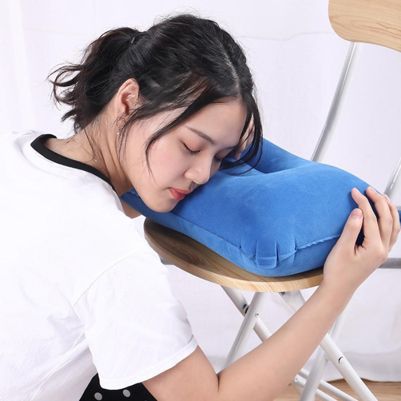 oreiller ergonomique de voyage gonflable