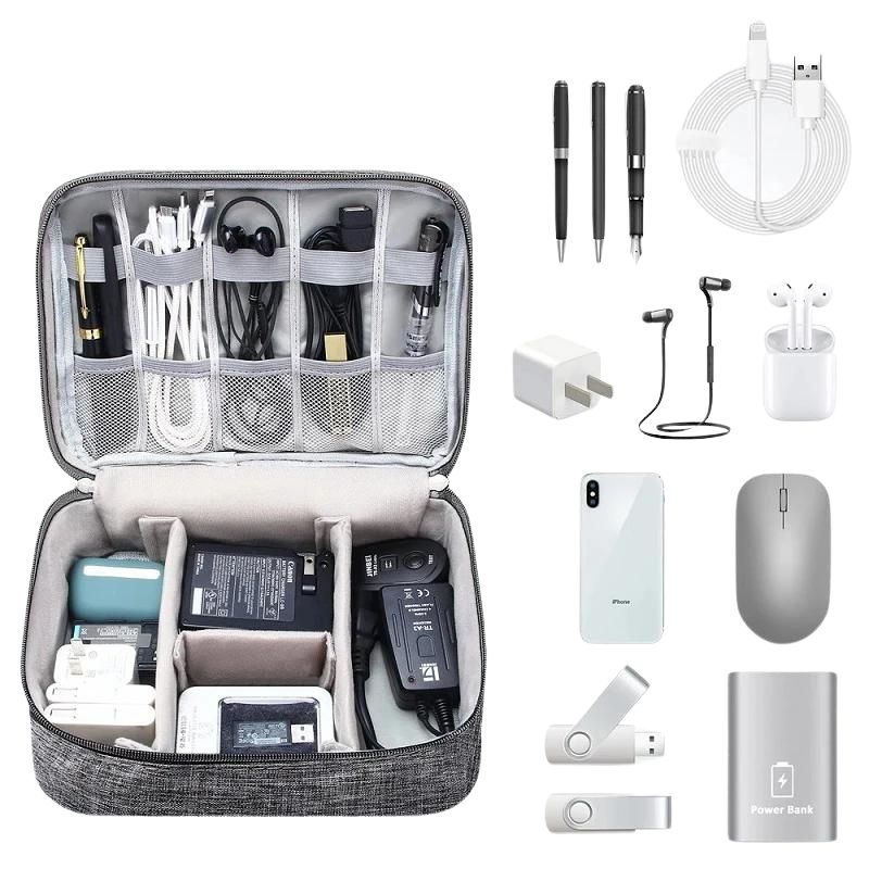 pochette range cable de voyage