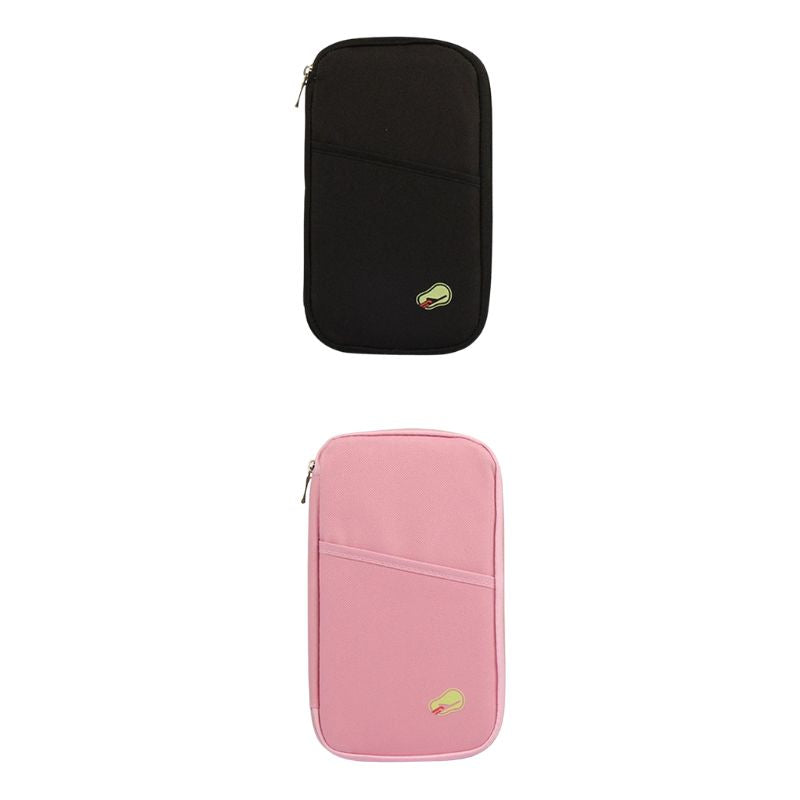 secret travel pouch for men - Black and Pink Duo
