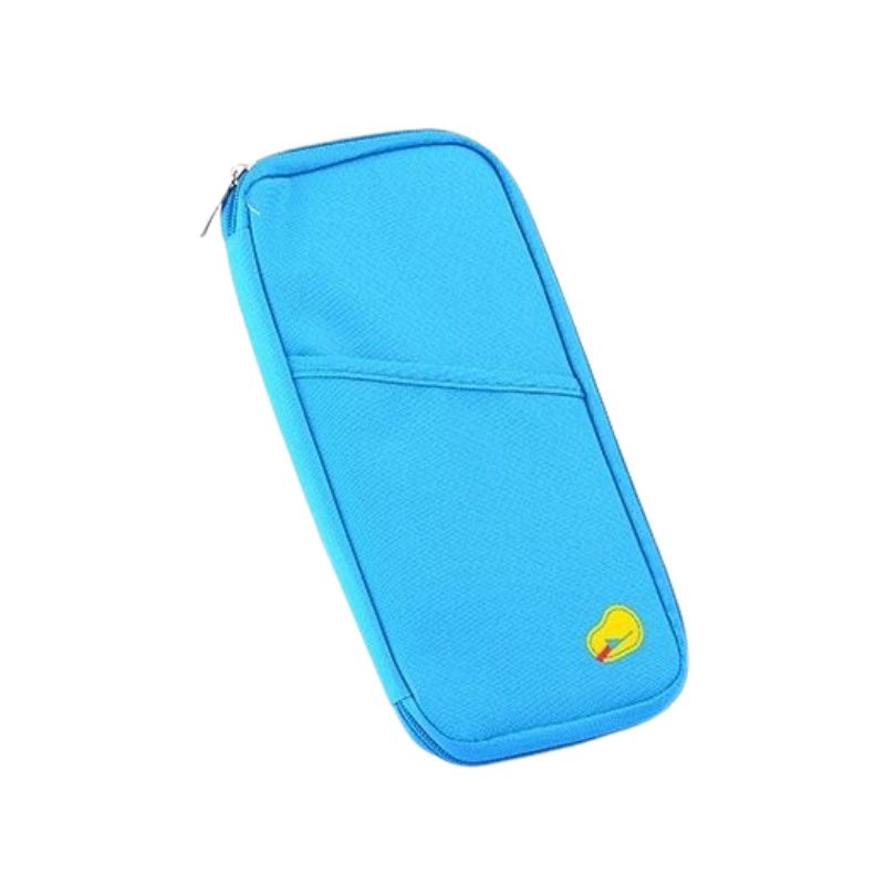 travel security wallet pouch - Sky Blue