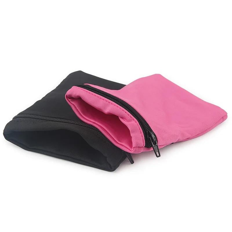 travel secret pouch - Black - Pink