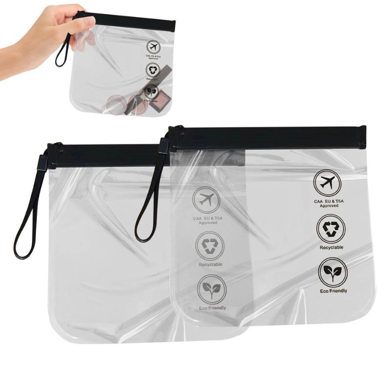 pochette transparente liquide avion