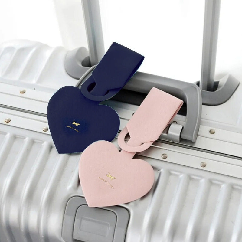 porte etiquette bagage en cuir