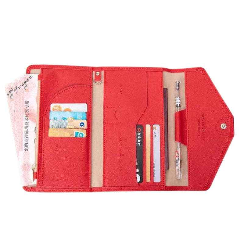 wallet and coin purse for women - Red