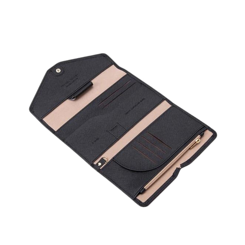 travel wallet for women - Green - Pink - Red - Black - Brown - Sky Blue - Blue