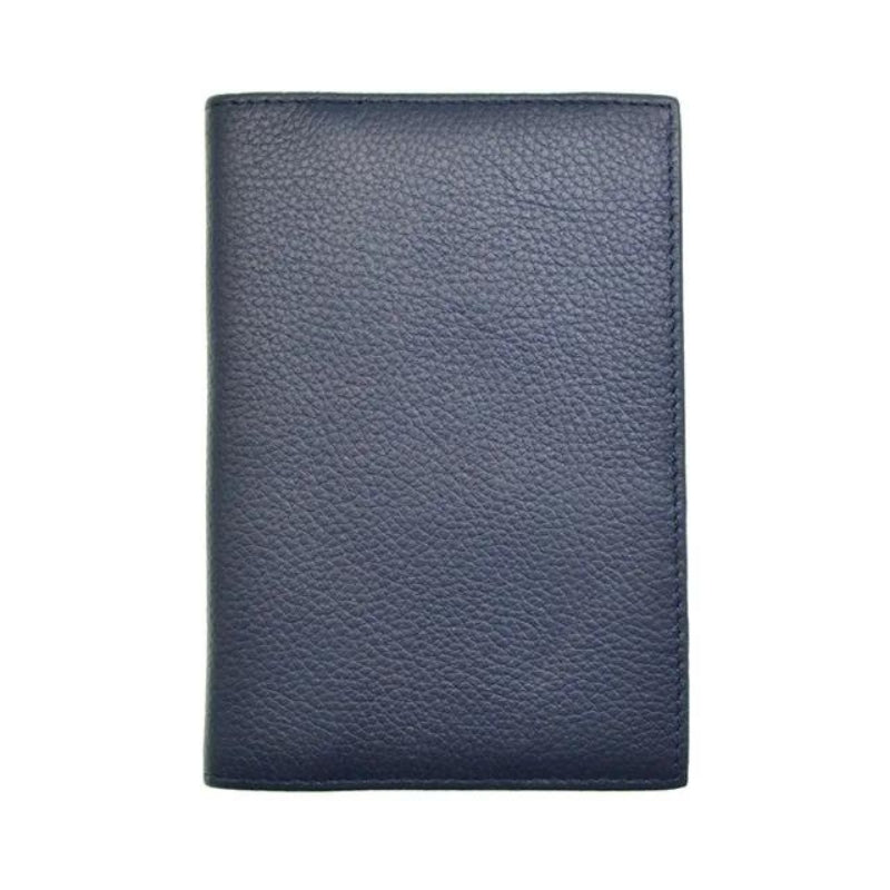 leather passport sleeve - Blue