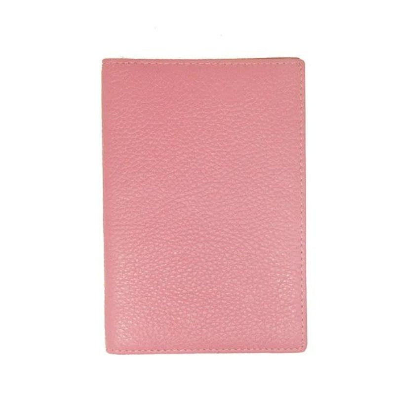 leather passport holder woman - Pink