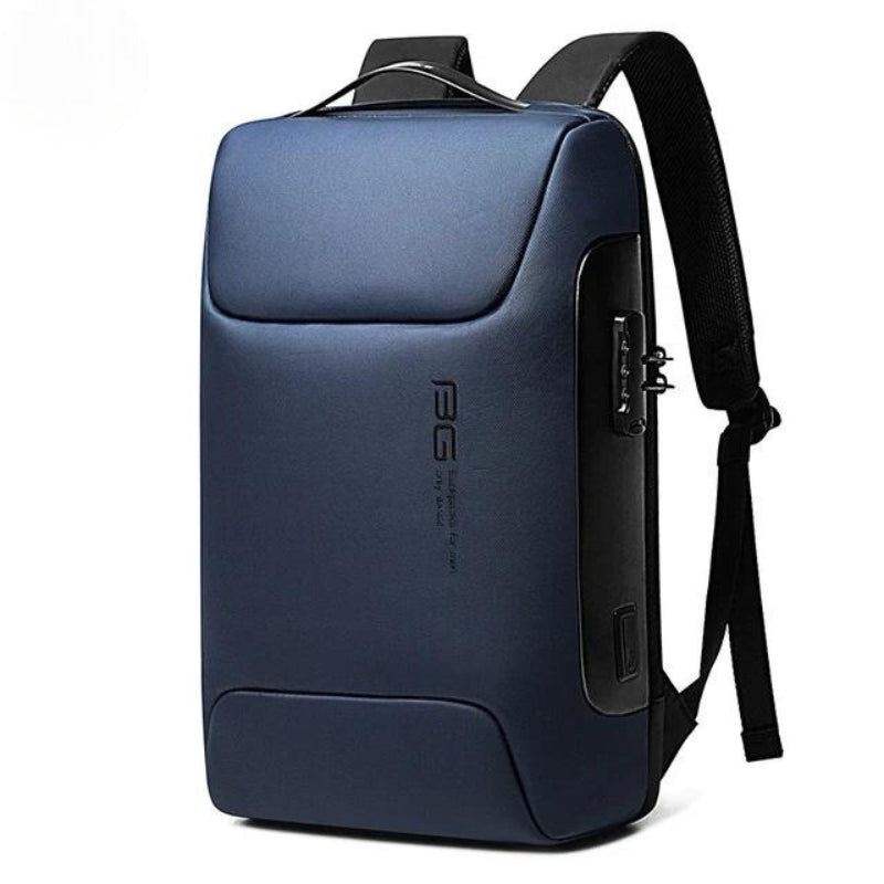 small anti-theft backpack for men - Blue