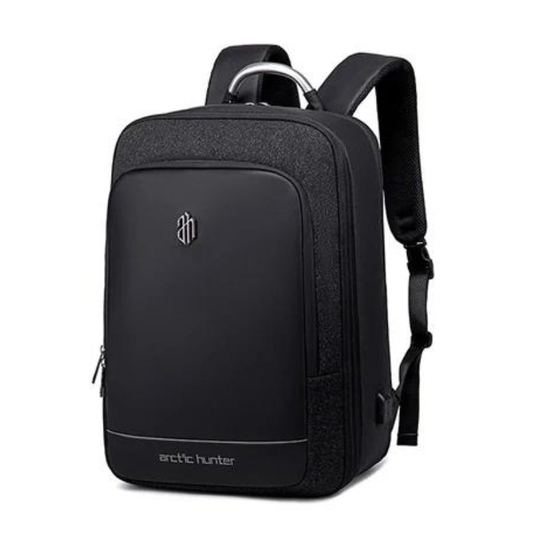 cabin backpack with built-in usb port - Black