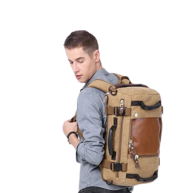 sac voyage toile vintage