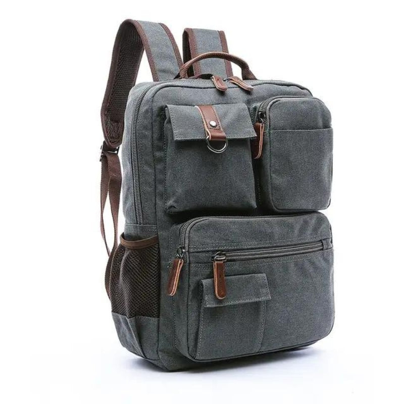 sac a dos en toile vintage