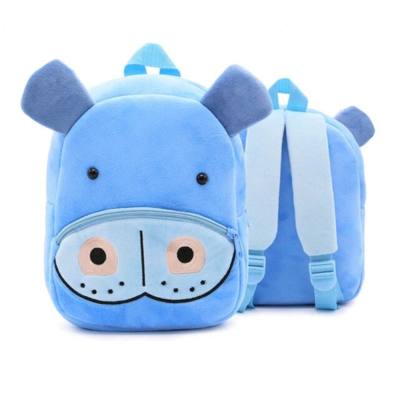 school child backpack - Hippopotamus