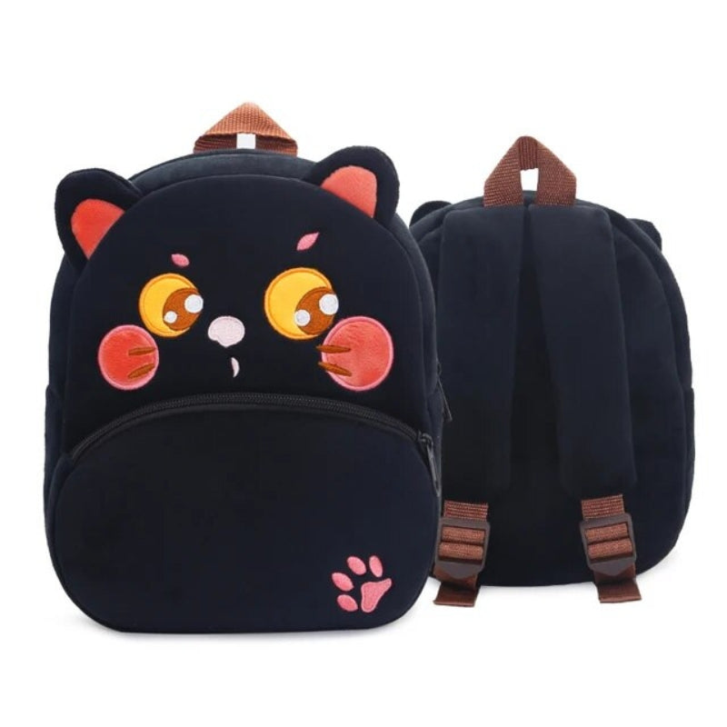 mini child backpack - Black Cat