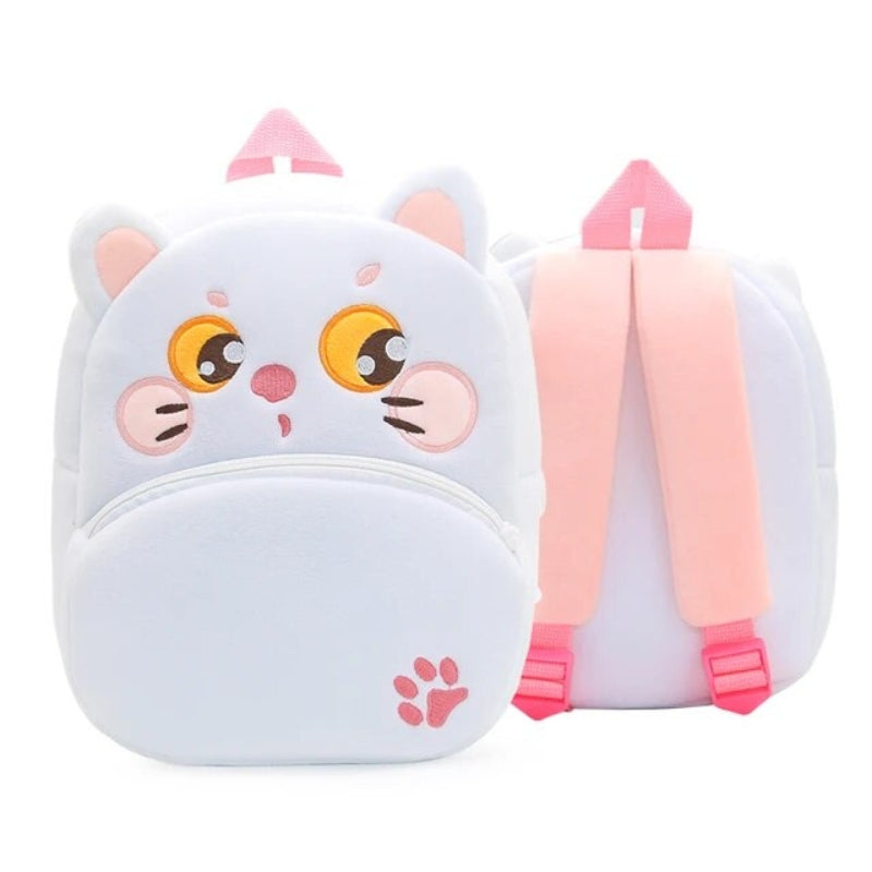 baby backpack - White Cat