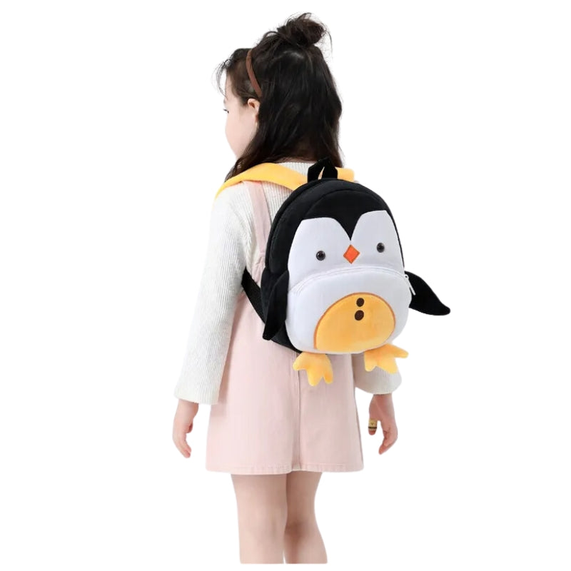 plush children's backpack - Purple Unicorn - Butterfly - Penguin - Giraffe - Elephant - Rabbit - Unicorn - Dinosaur - Lion - Bee - Monkey - Hedgehog - White Cat - Black Cat - Purple Owl - Ladybird - Shark - Panda - Sheep - Alpaca - Cat - Zebra - Ram - Puppy - Tiger - Brown Owl - Leopard - Crocodile Fish - Dog - Hippopotamus - Fox - Raccoon - Pink Flamingo - Cow