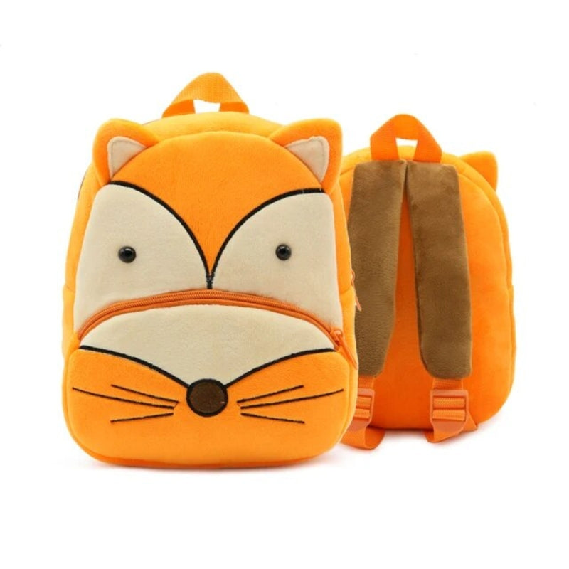 school backpack drawing - Fox