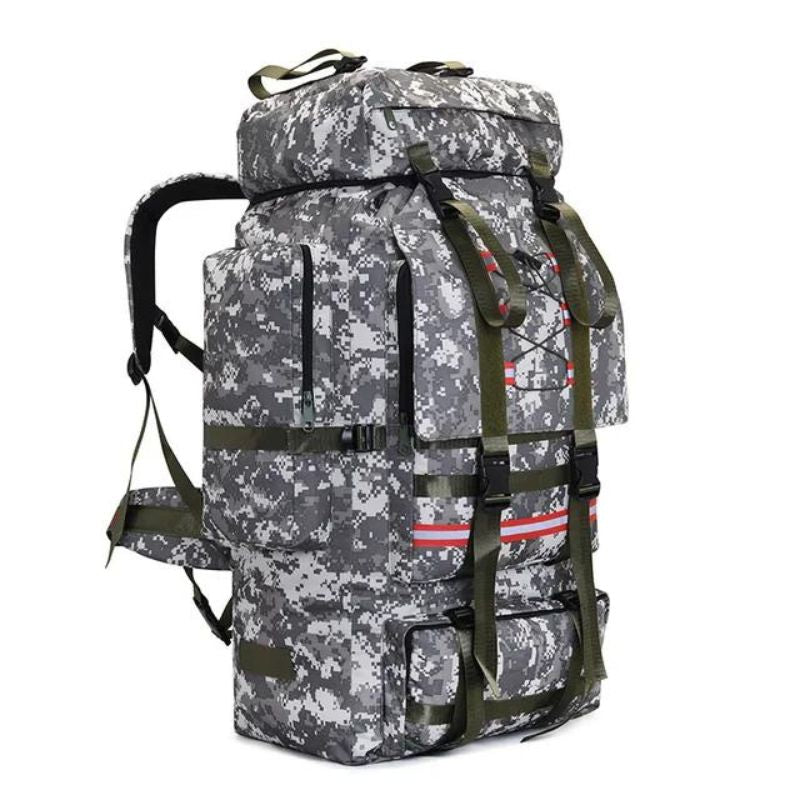 men's travel backpack - Grey Camouflage 130L - Gray Camouflage 130L