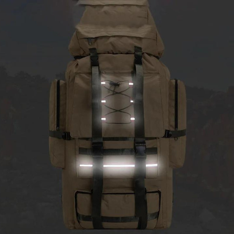 travel backpack man xxl close up details - Green 130L - Black 130L - Grey Camouflage 130L - Gray Camouflage 130L - Beige 130L - Solid Green 130L - Green Camouflage 130L - Army Green Camouflage 130L